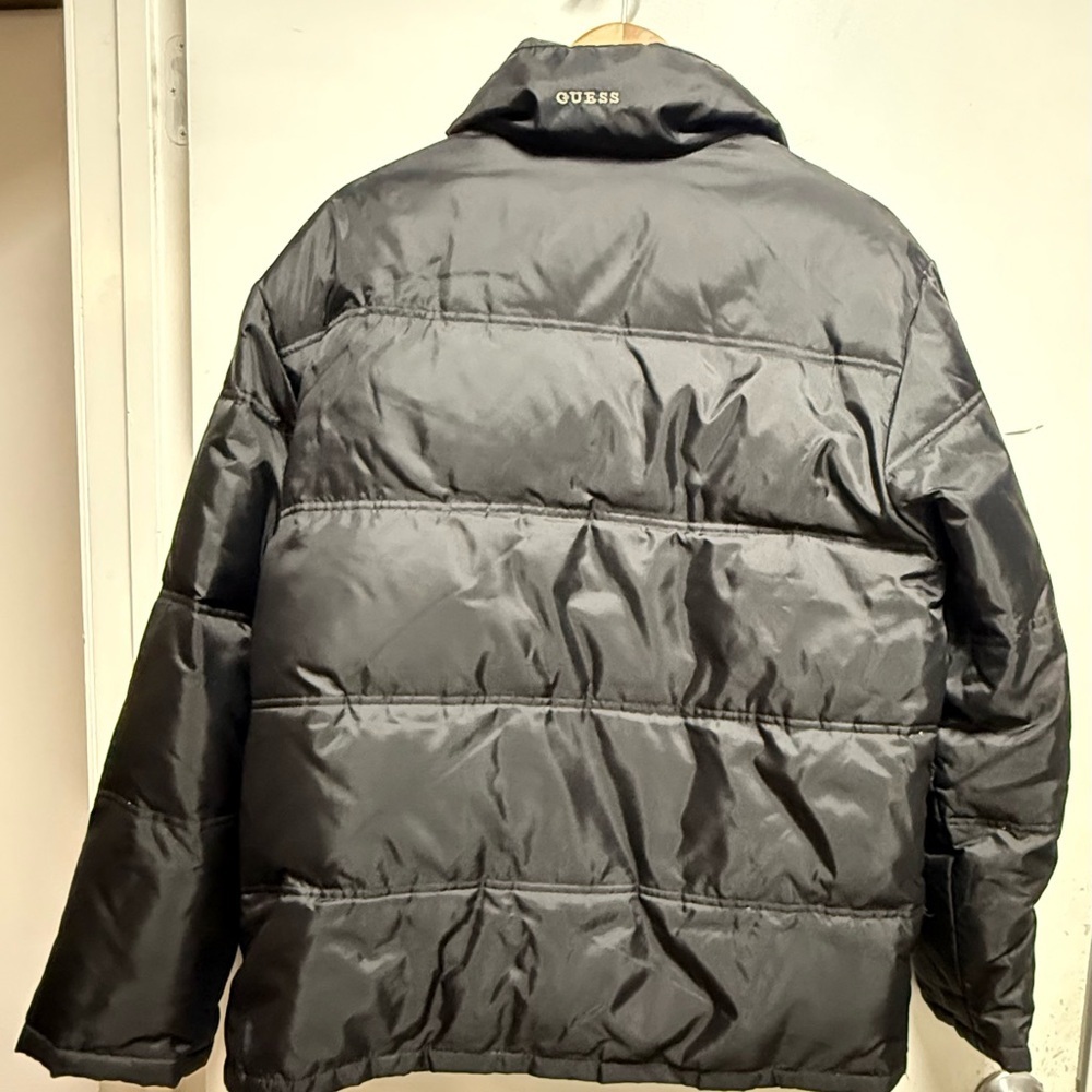 GUESS Men's Charcoal Puffer Jacket - Picture 5 of 8